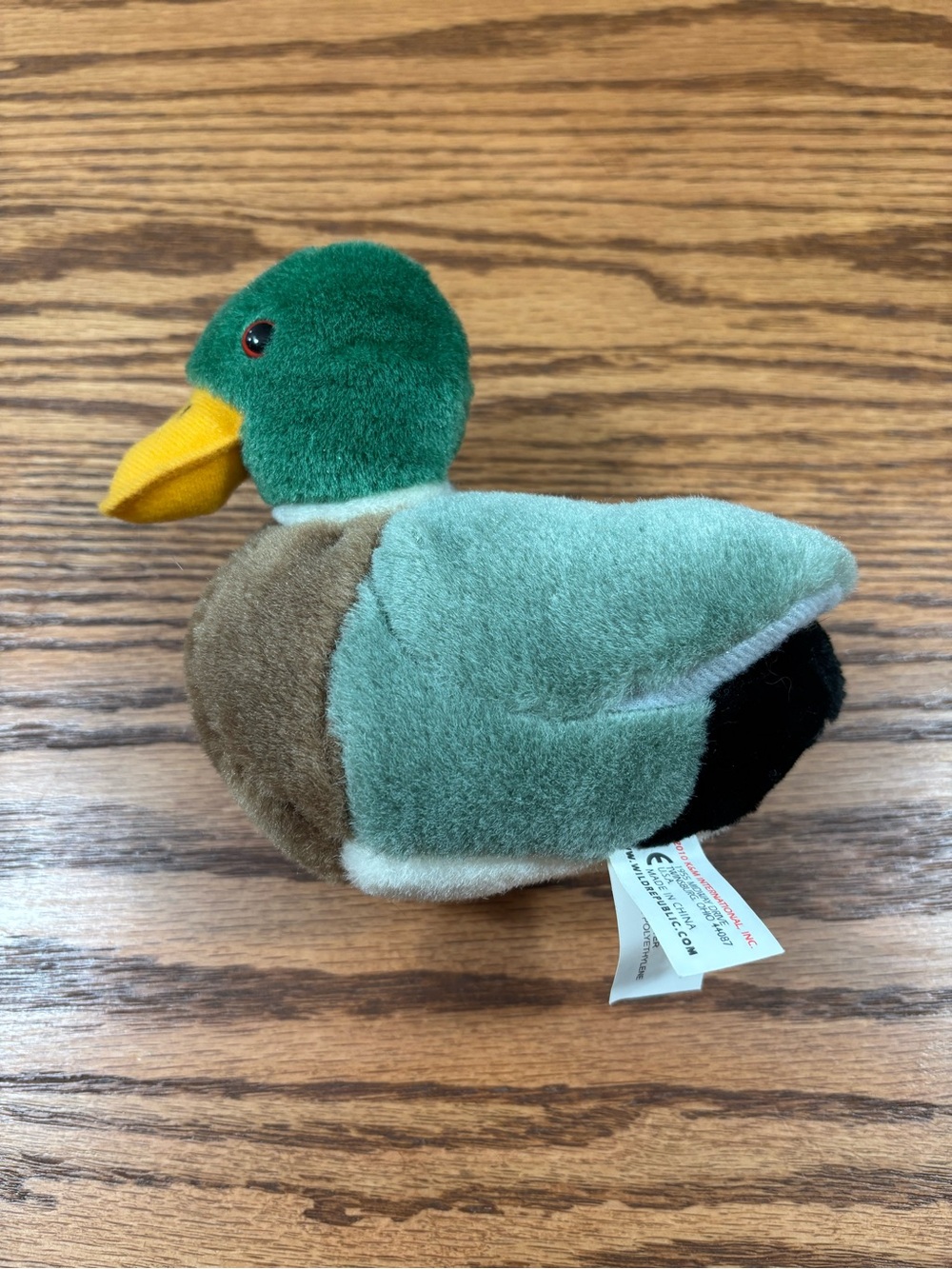 Wild Republic Audubon Mallard Duck Plush with Sound Realistic